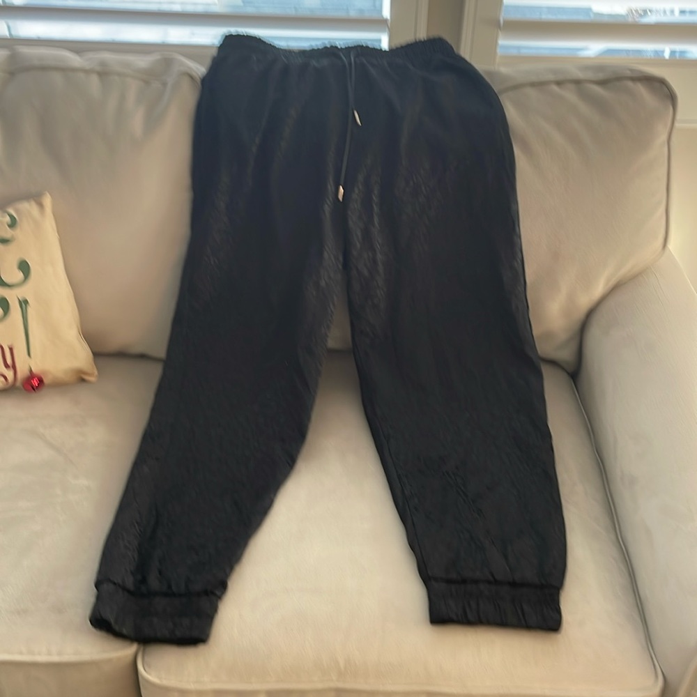 Zara black jacquard joggers. Great for holiday!  Sz xl